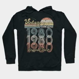 Vintage 1980 Design 40 Years Old 40th birthday Hoodie